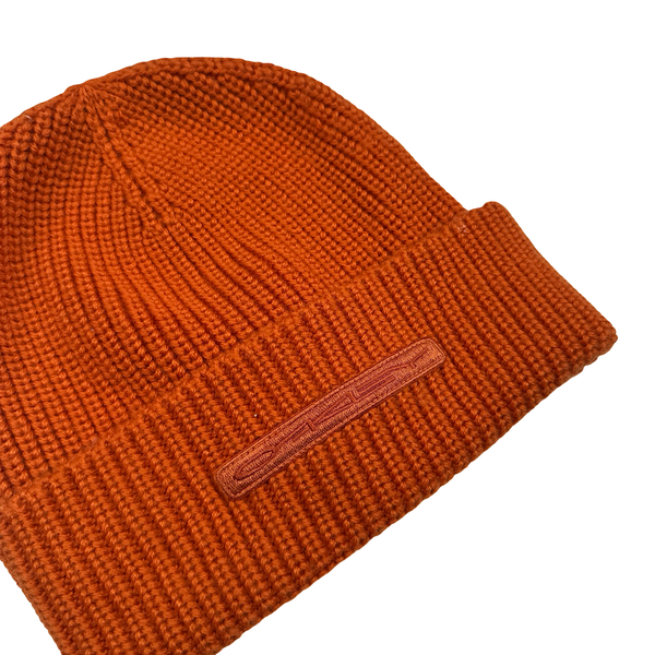 Oakley Orange Spellout Knit Beanie