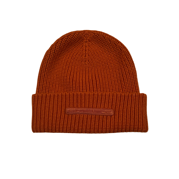 Oakley Orange Spellout Knit Beanie