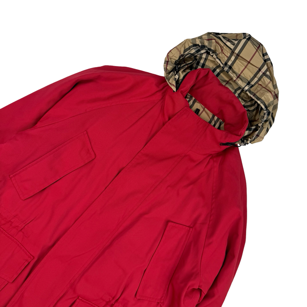 Burberry Nova Check Lined Red Field Jacket - 3XL (56)