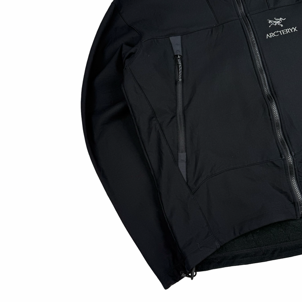 Arcteryx Black Polartec Nylon Shell Fleece Lined Zipped Jacket - Large