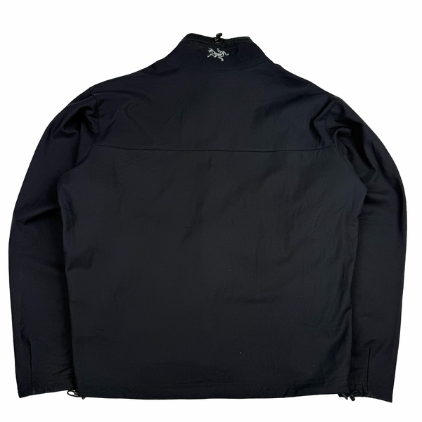 Arcteryx Black Polartec Nylon Shell Fleece Lined Zipped Jacket - Large