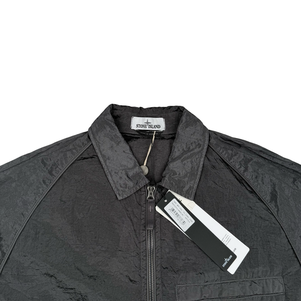 Stone Island 2022 Anthracite Nylon Metal Packable Overshirt - XL
