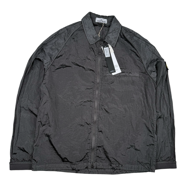 Stone Island 2022 Anthracite Nylon Metal Packable Overshirt - XL