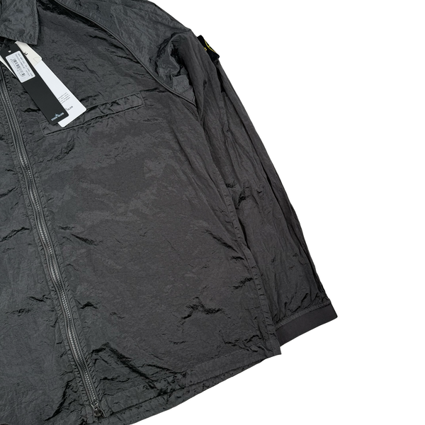 Stone Island 2022 Anthracite Nylon Metal Packable Overshirt - XL