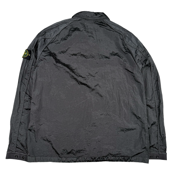 Stone Island 2022 Anthracite Nylon Metal Packable Overshirt - XL