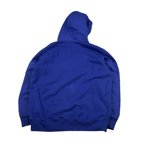 CP Company x Palace Blue Spellout Lens Viewer Hoodie - XXL
