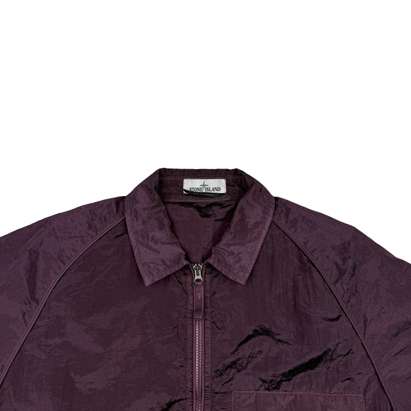 Stone Island 2022 Maroon Nylon Metal Packable Overshirt - XL