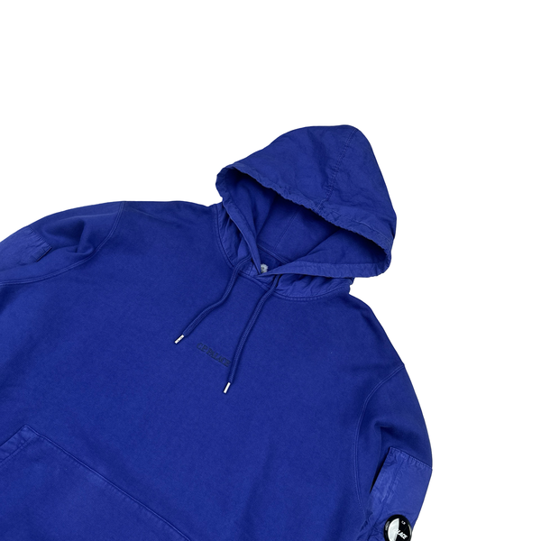 CP Company x Palace Blue Spellout Lens Viewer Hoodie - XXL