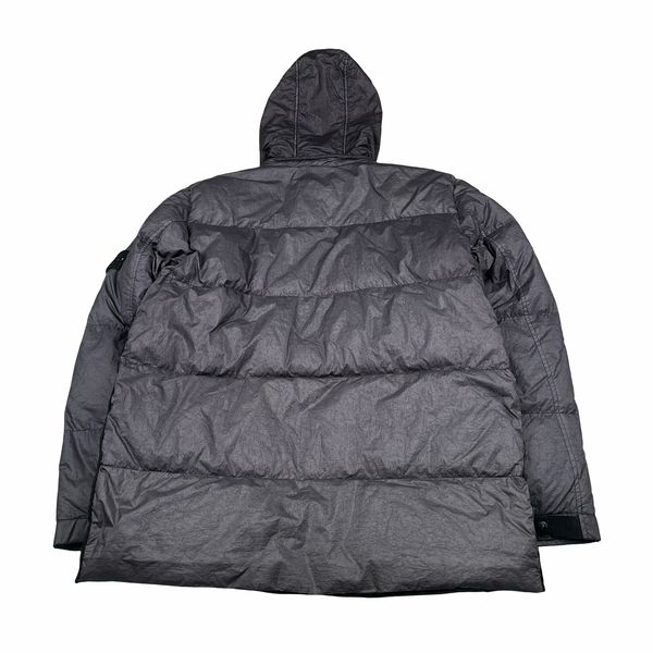 Stone Island 2003 Vintage Down Filled Grey Nylon Jacket - XL