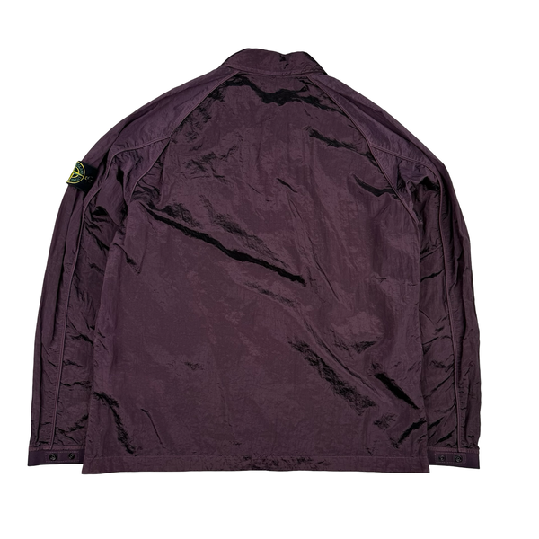 Stone Island 2022 Maroon Nylon Metal Packable Overshirt - XL