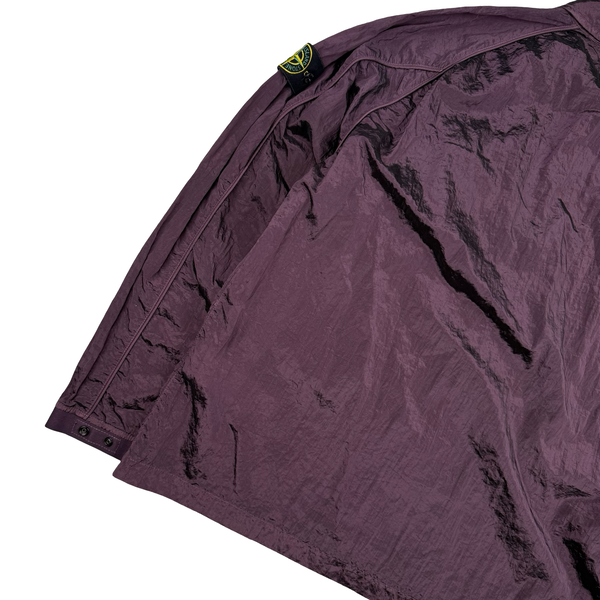 Stone Island 2022 Maroon Nylon Metal Packable Overshirt - XL