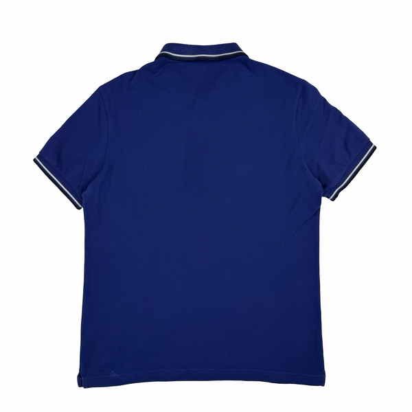 Prada Blue Cotton Polo Shirt -Large