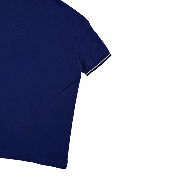 Prada Blue Cotton Polo Shirt -Large