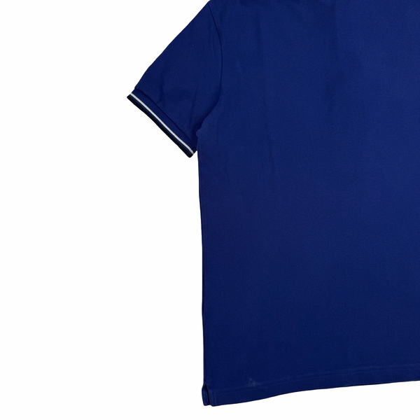 Prada Blue Cotton Polo Shirt -Large