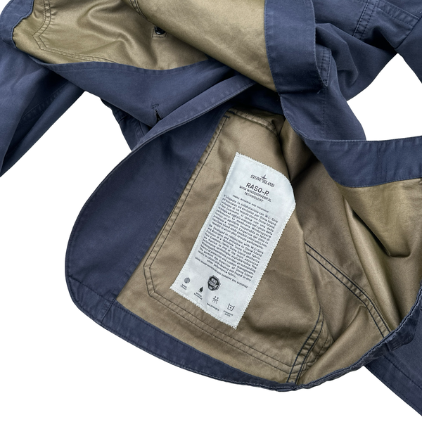 Stone Island 2011 Navy Raso R Hooded Blazer Jacket - Large