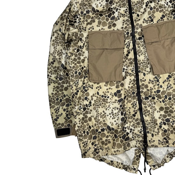 Stone Island Alligator Camo Light Cotton / Nylon Fishtail Parka - XXL
