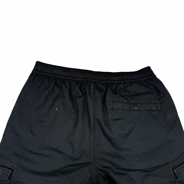 Stone Island 2019 Black Reflective Weave Cargo Trousers - 32"