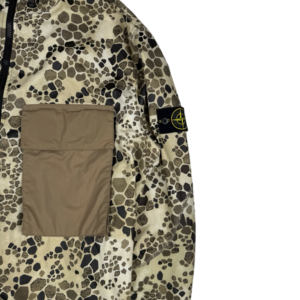 Stone Island Alligator Camo Light Cotton / Nylon Fishtail Parka - XXL