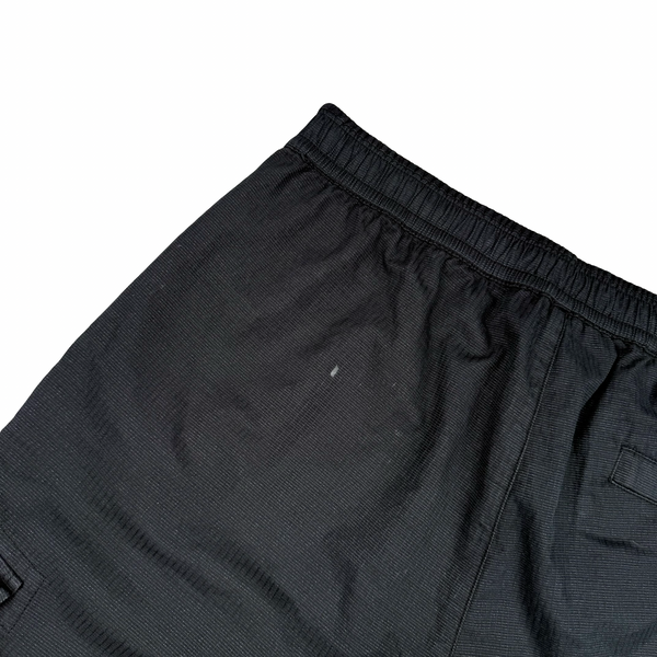Stone Island 2019 Black Reflective Weave Cargo Trousers - 32"