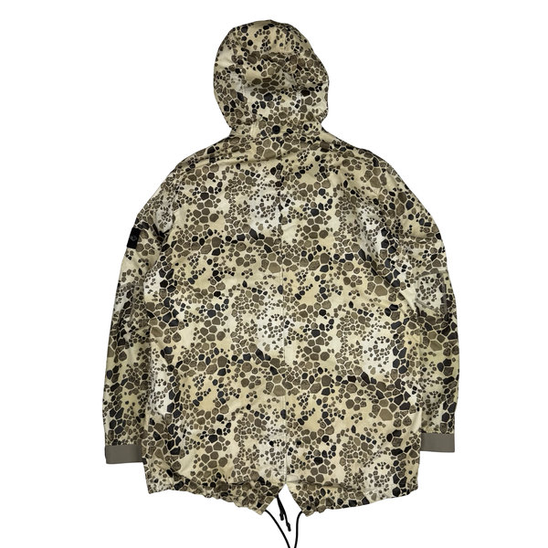 Stone Island Alligator Camo Light Cotton / Nylon Fishtail Parka - XXL