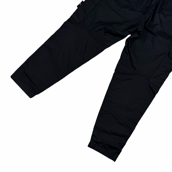 Stone Island 2019 Black Reflective Weave Cargo Trousers - 32"