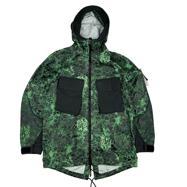 Stone Island 2018 Alligator Camo Light Cotton / Nylon Fishtail Parka - Large