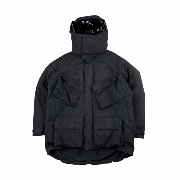 Burberry Black Down Filled 2 In 1 Puffer Multi Pocket Jacket - XL