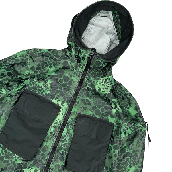Stone Island 2018 Alligator Camo Light Cotton / Nylon Fishtail Parka - Large