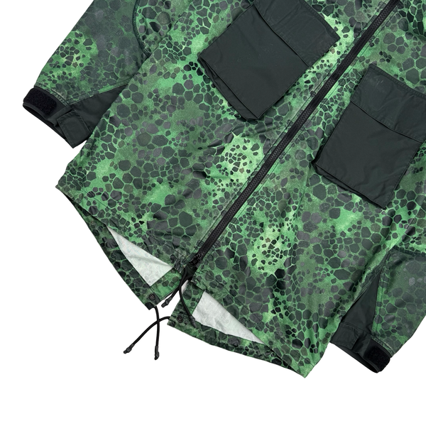 Stone Island 2018 Alligator Camo Light Cotton / Nylon Fishtail Parka - Large