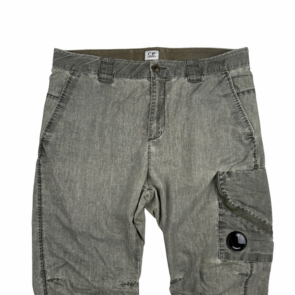 CP Company Grey Ergonomic Fit Cargo Trousers - Medium
