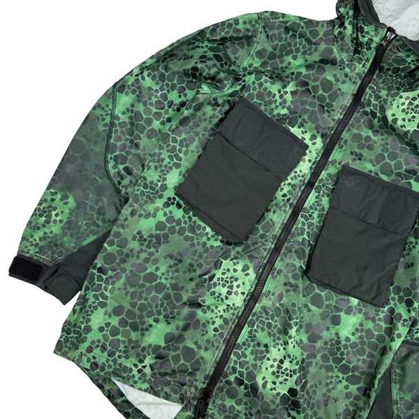 Stone Island 2018 Alligator Camo Light Cotton / Nylon Fishtail Parka - Large