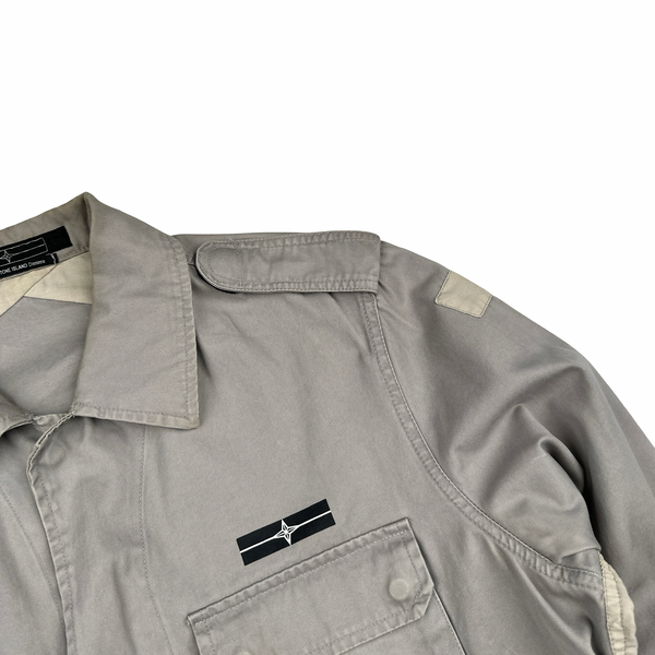 Stone Island 2007 Denims Collared Zipped Lightweight Overshirt Jacket - Large