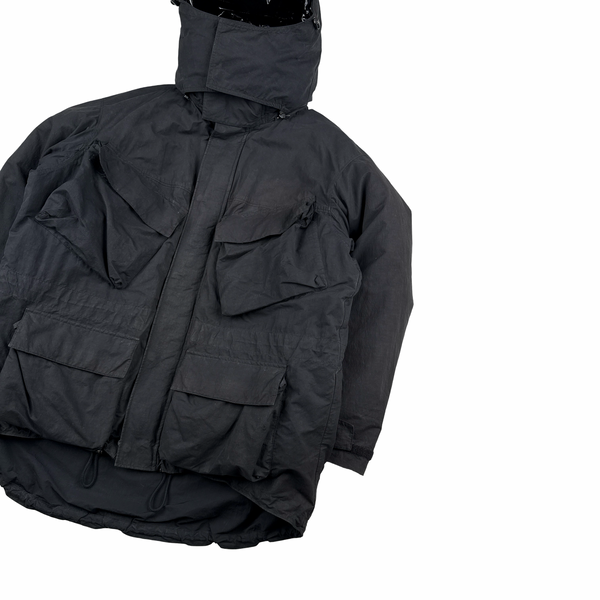 Burberry Black Down Filled 2 In 1 Puffer Multi Pocket Jacket - XL