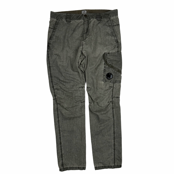 CP Company Grey Ergonomic Fit Cargo Trousers - Medium