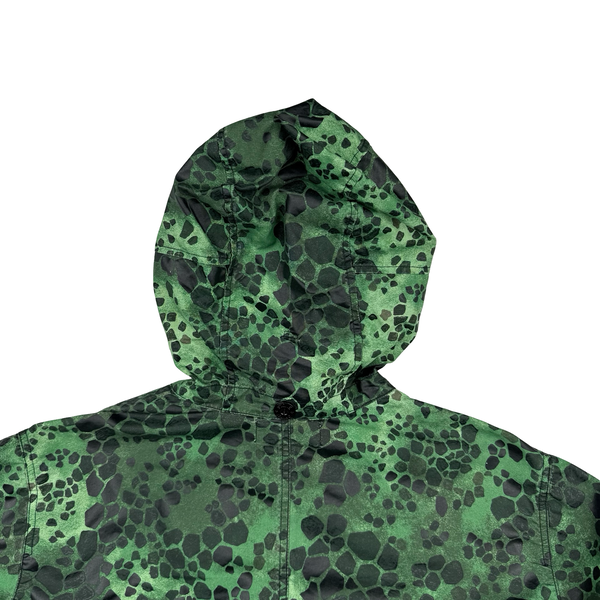 Stone Island 2018 Alligator Camo Light Cotton / Nylon Fishtail Parka - Large