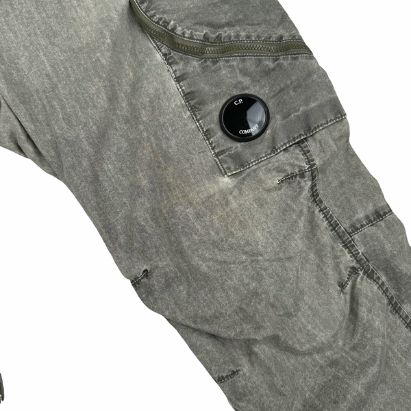 CP Company Grey Ergonomic Fit Cargo Trousers - Medium