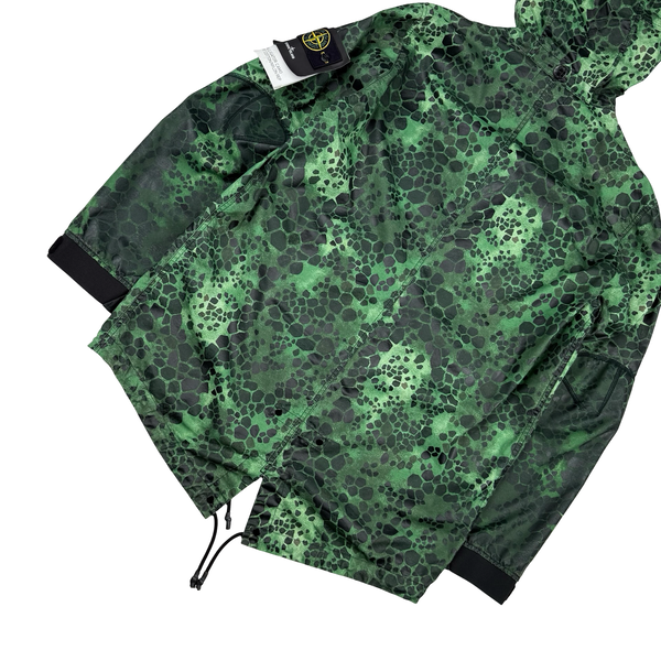 Stone Island 2018 Alligator Camo Light Cotton / Nylon Fishtail Parka - Large