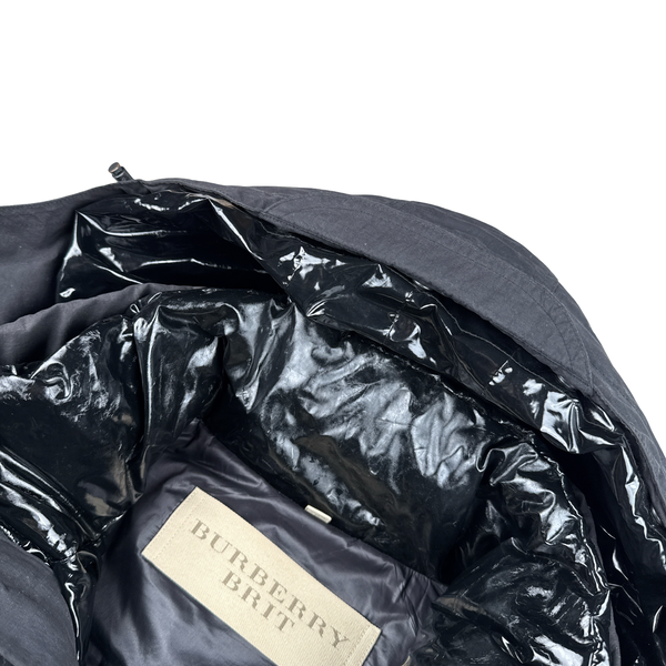 Burberry Black Down Filled 2 In 1 Puffer Multi Pocket Jacket - XL