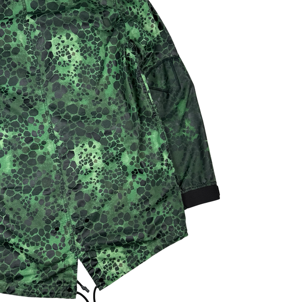 Stone Island 2018 Alligator Camo Light Cotton / Nylon Fishtail Parka - Large