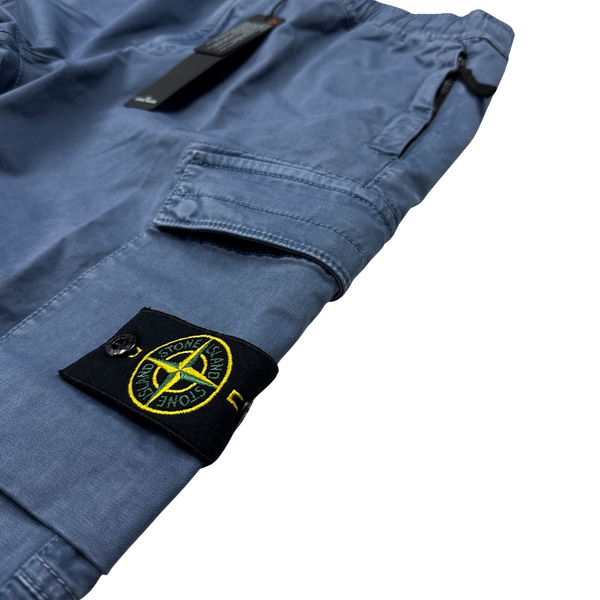 Stone Island 2022 Blue RE T Cargo Trousers - 32"