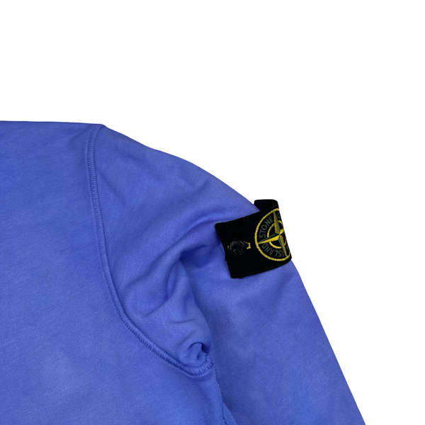 Stone Island 2023 Blue Crewneck Sweatshirt - Small