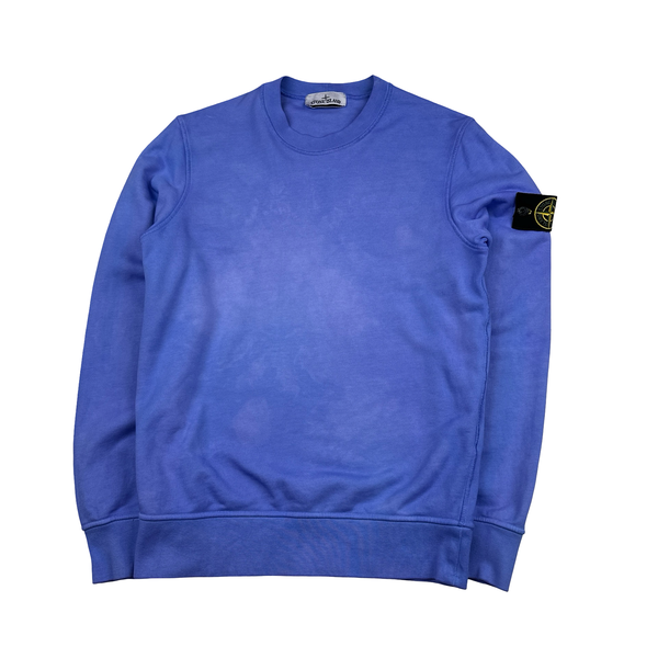 Stone Island 2023 Blue Crewneck Sweatshirt - Small