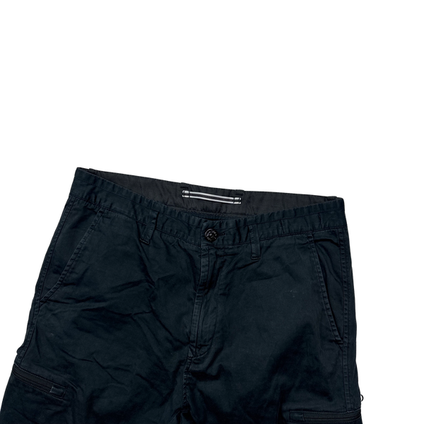 Stone Island 2018 Charcoal Cuffed Cargo Trousers - 32"