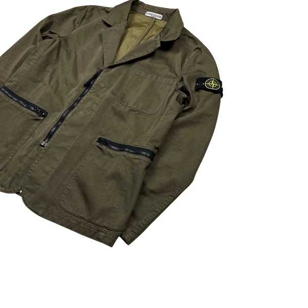 Stone Island 2011 Khaki Raso R Windstopper Jacket - Medium