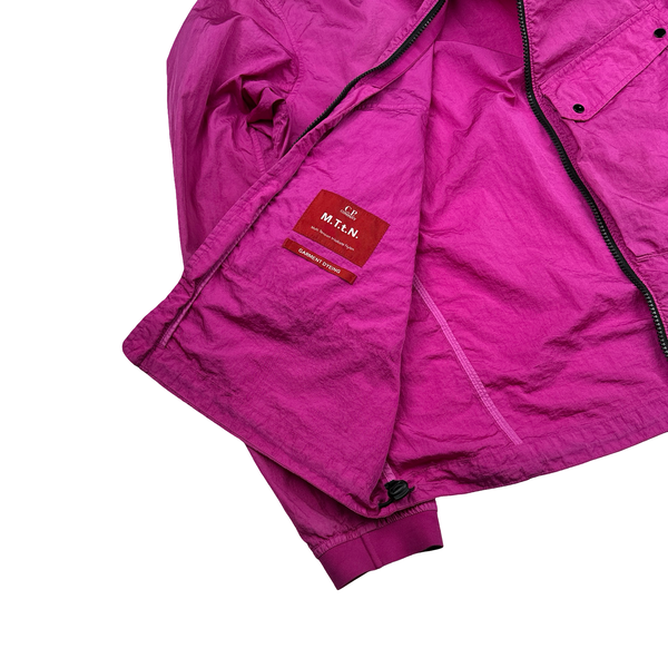 CP Company M.T.t.N Pink Nylon Lens Viewer Jacket - Medium