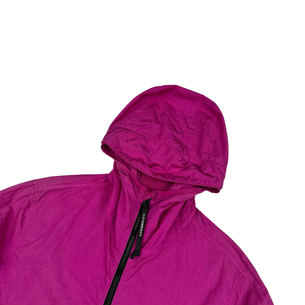 CP Company M.T.t.N Pink Nylon Lens Viewer Jacket - Medium