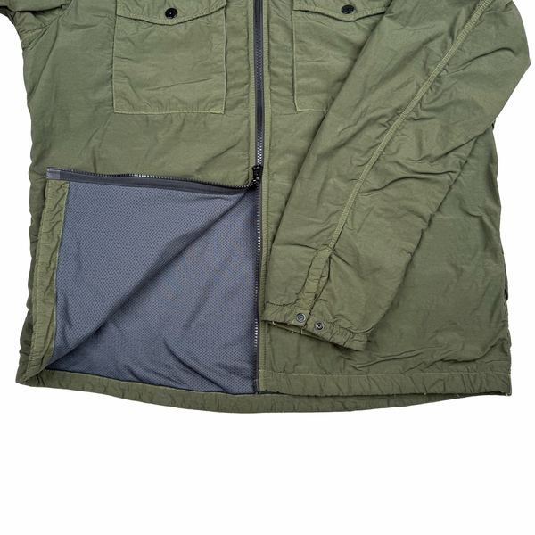 Stone Island 2020 Naslan Khaki Double Chest Pocket Overshirt - XL