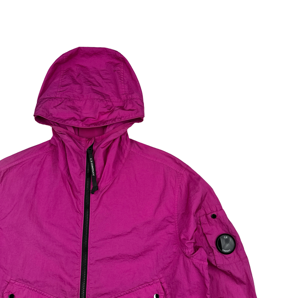 CP Company M.T.t.N Pink Nylon Lens Viewer Jacket - Medium