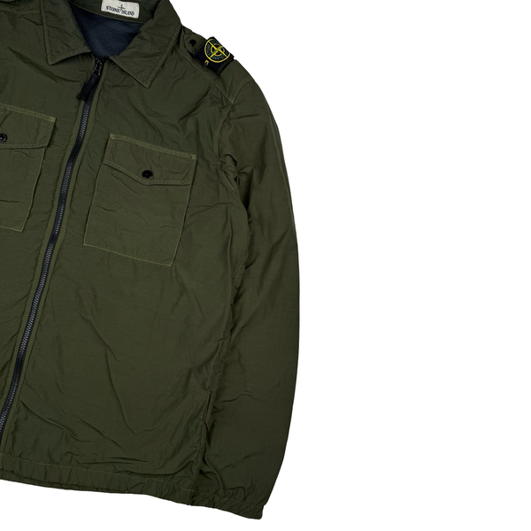 Stone Island 2020 Naslan Khaki Double Chest Pocket Overshirt - XL