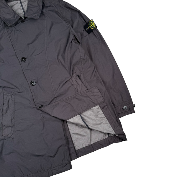 Stone Island 2021  Graphite Naslan Light Watro Double Breasted Lightweight Jacket - Large